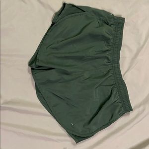Dark Green Nike Running Shorts